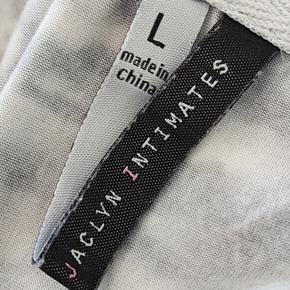 Jaclyn Intimates Blue Tie Dye Large Long Sleeve Hoodie - Picture 3 of 5